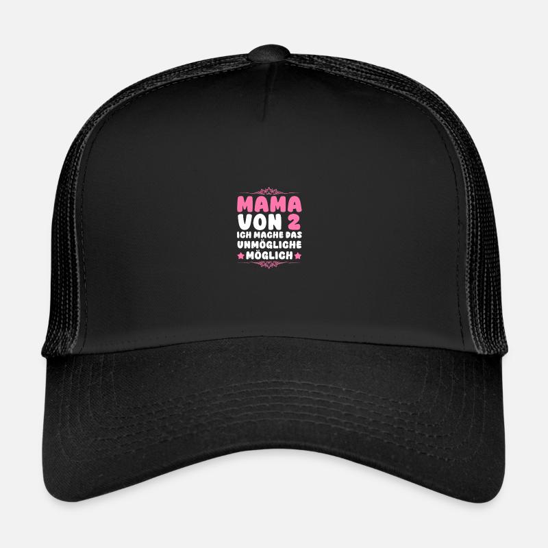 Maman de 2 enfants Casquette trucker 