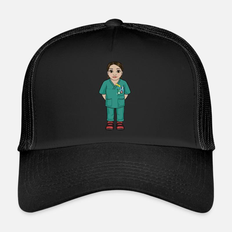 Uskan Leila - Trucker Cap - black/black