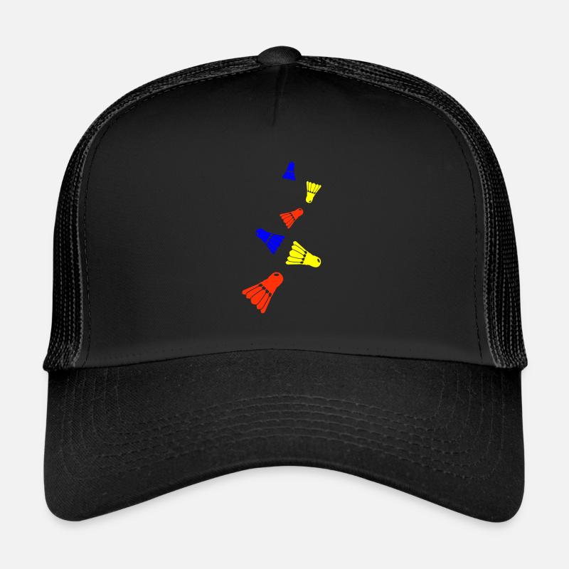 badminton - Trucker Cap - Schwarz/Schwarz