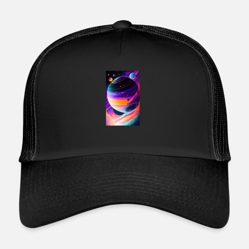 Système solaire | Planètes | Espace | Étoile Casquette trucker 