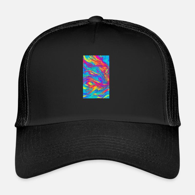 Lignes | Lignes ondulées | Symboles | Modèle Casquette trucker 