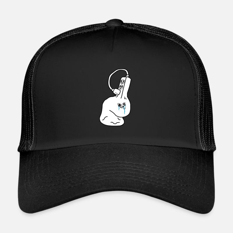 Internet Meme - Brainlet outlet - Trucker Cap - black/black