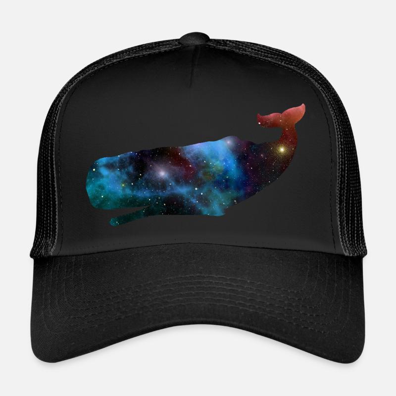 Cadeau de cachalot - Casquette trucker  - noir/noir