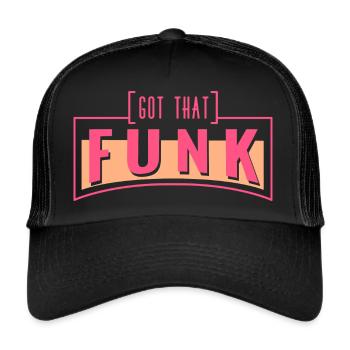 Jazz Musique Soul Funk Style musical Genre de musique Chemise - Casquette trucker  - noir/noir - Devant