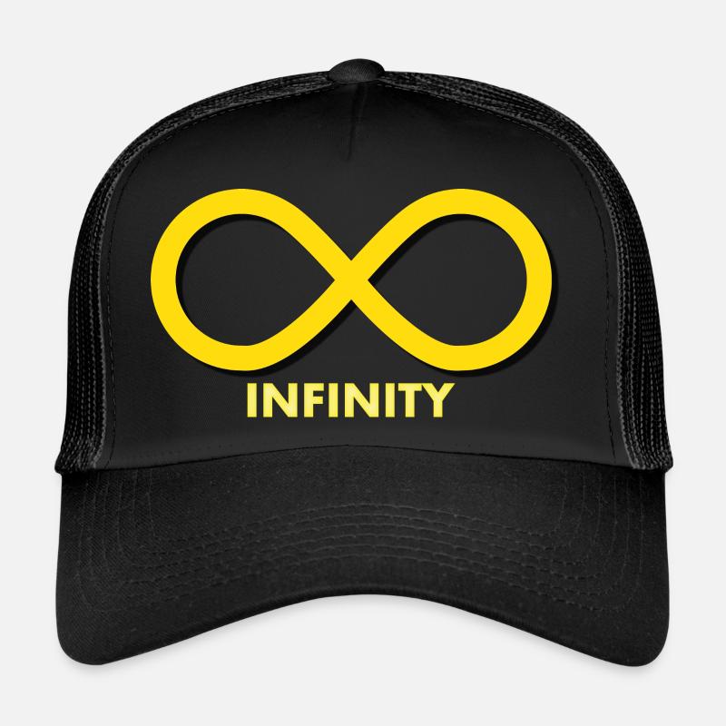 INFINITY YELLOW - Trucker Cap - black/black