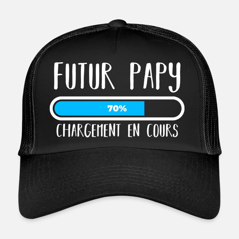 Futur Papy 70% chargement blanc Casquette trucker 