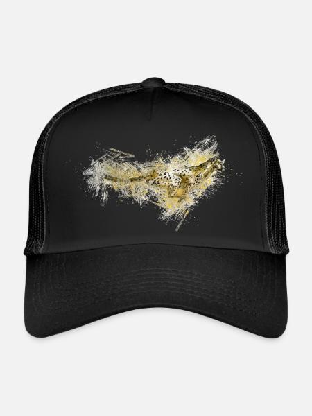 Guépard - Casquette trucker  - noir/noir - Devant