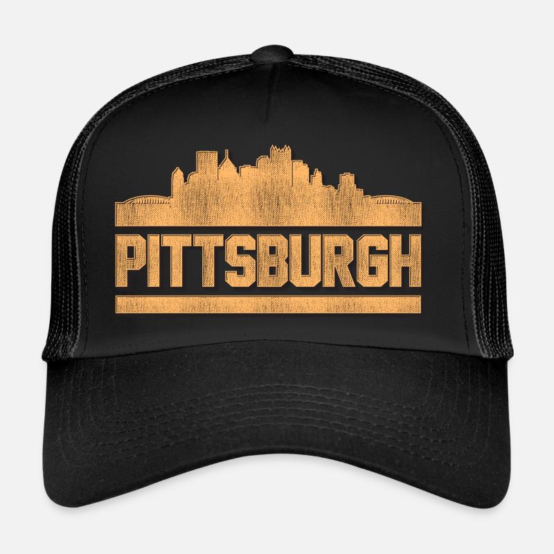 Pittsburgh - Casquette trucker  - noir/noir