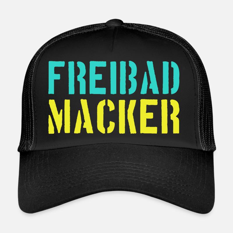 Funny! 😎 Freibad Macker - Ideal for hot summers Trucker Cap