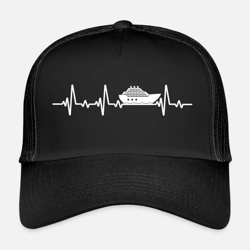 bateau de croisière heartbeat bateau de croisière Casquette trucker 