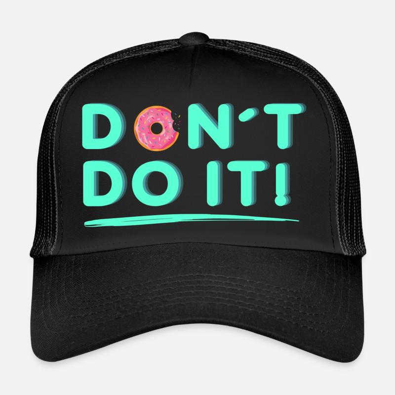 Donut do it - Trucker Cap - black/black