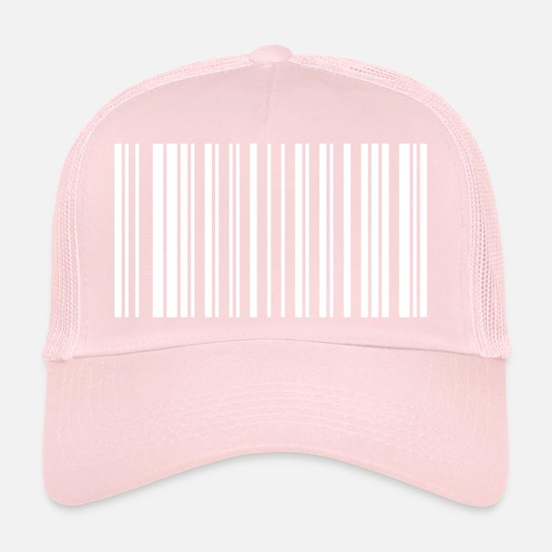 Code-barres de la paix Friedenszeichen Strichcode Symbole Casquette trucker 