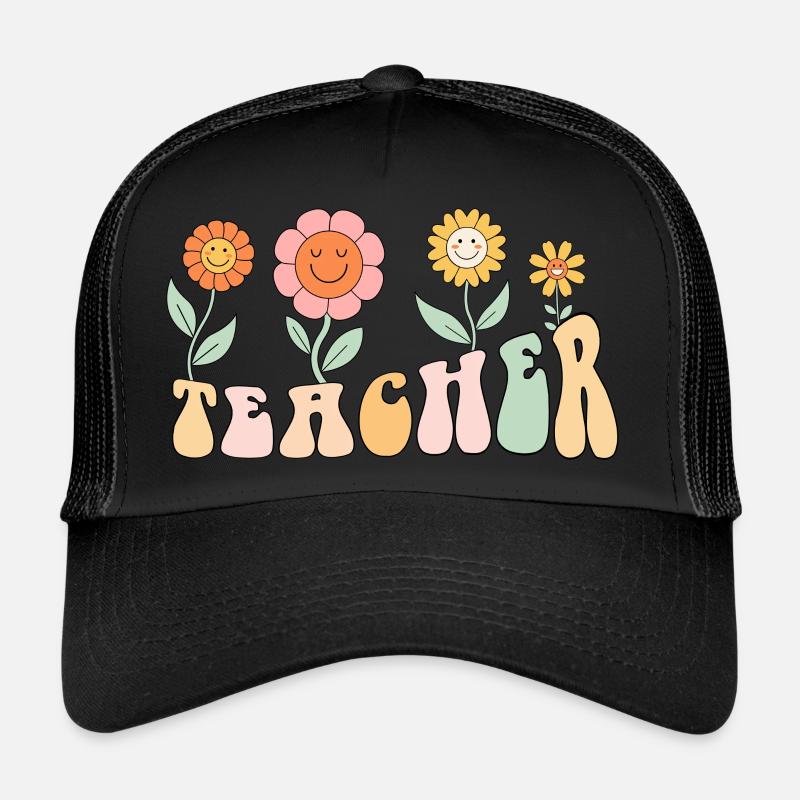 Professeur de fleurs groovy Casquette trucker 