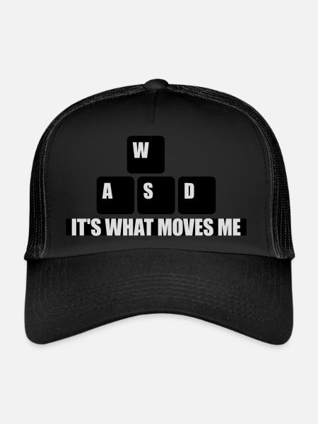 c’est ce qui m’émeut - Casquette trucker  - noir/noir - Devant