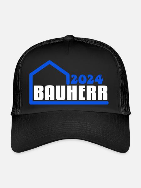 Bauherr 2024 - Trucker Cap - Schwarz/Schwarz