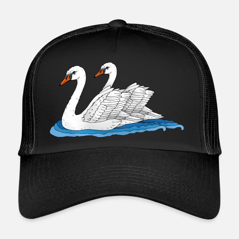 Weiße Vögel Trucker Cap