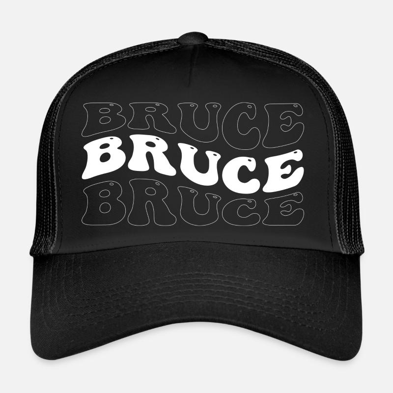 Funny Bruce Groovy 4 Men Women Cool Bruce Tie Dye Trucker Cap