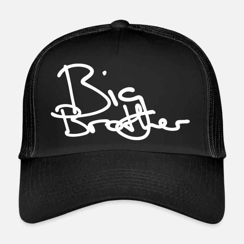 BIG BROTHER HANDGESCHRIEBEN - Trucker Cap - Schwarz/Schwarz
