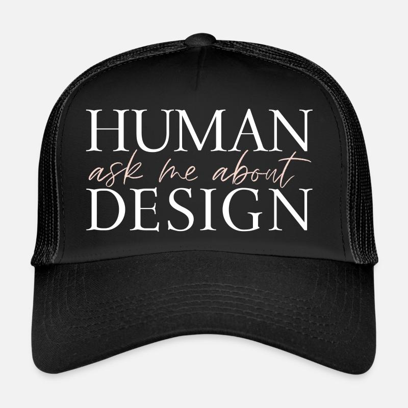 Posez-moi des questions sur le design humain Casquette trucker 