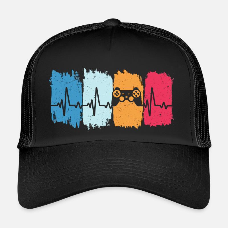 konsole retro herzschlag zocker gamer Trucker Cap