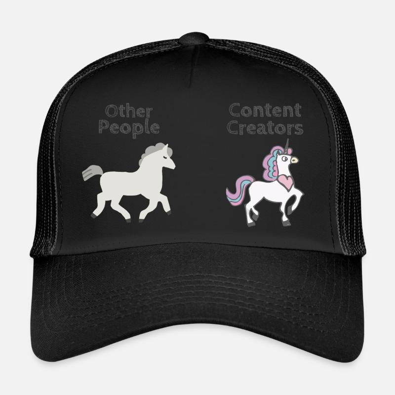 Content Creators - Other People - Trucker Cap - Schwarz/Schwarz