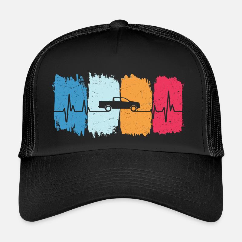 Pick-up Retro Herzschlag Auto-Offroad Pick-up Trucker Cap