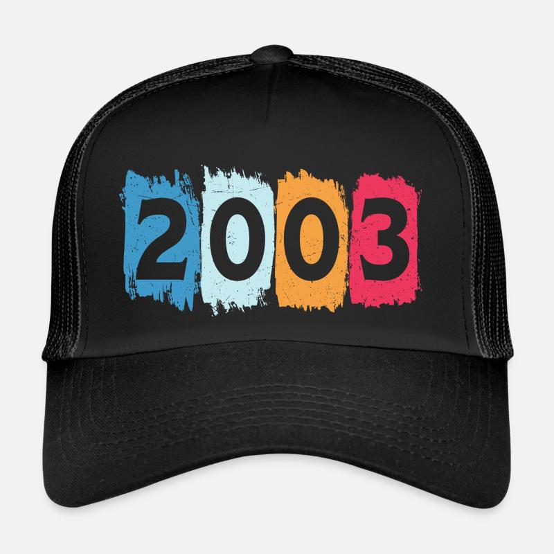 T-shirt rétro 2003 03 millésime 2003 Casquette trucker 