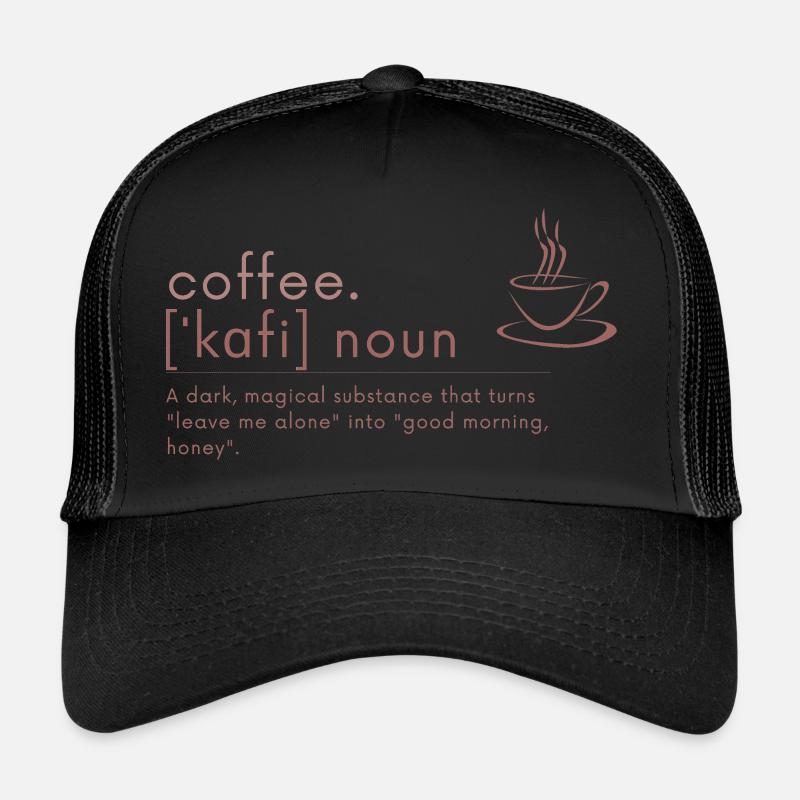 Coffee Definition Trucker Cap