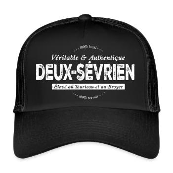 Deux-sévrien des Deux-Sèvres - Casquette trucker  - noir/noir - Devant