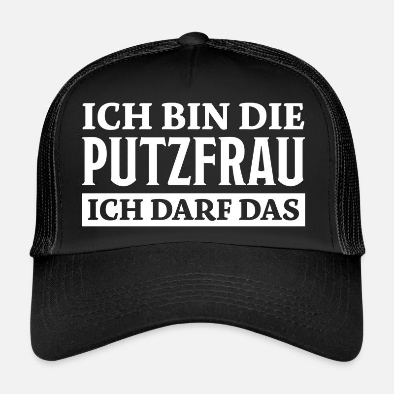 Putzfrau Spruch Reinigungskraft Putzfrau Geschenk Trucker Cap