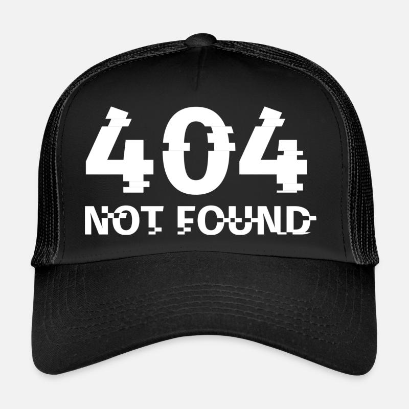 Erreur 404 - Introuvable - Casquette trucker  - noir/noir