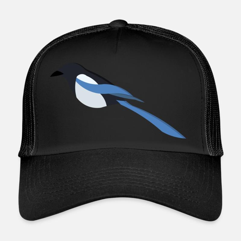 Elster - Trucker Cap - Schwarz/Schwarz