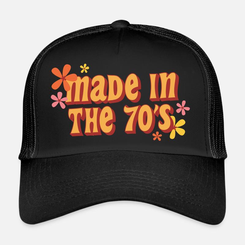 made in the 70s - Trucker Cap - Schwarz/Schwarz