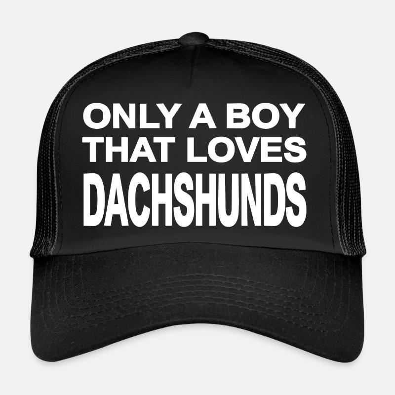 Dackel - Trucker Cap - Schwarz/Schwarz