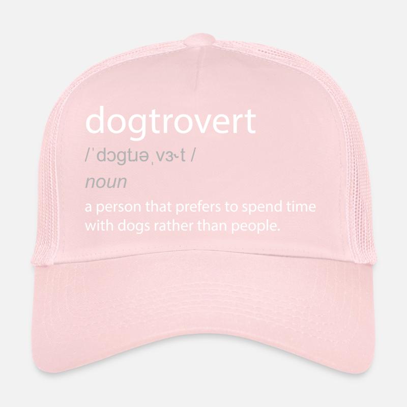 Dogtrovert Dog Lover Funny Definition Trucker Cap