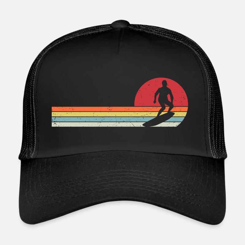 Retro Surf Surfen Surfer Trucker Cap