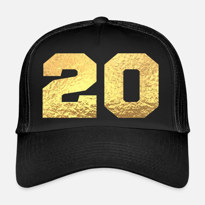 Nummer 20 Gold Glitter - 20-jähriges Jubiläum Trucker Cap