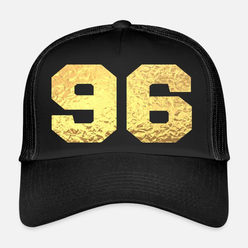 Number 96 Gold Glitter - 96th Anniversary Trucker Cap