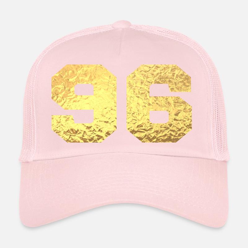 Numéro 96 paillettes doré - 96e anniversaire Casquette trucker 