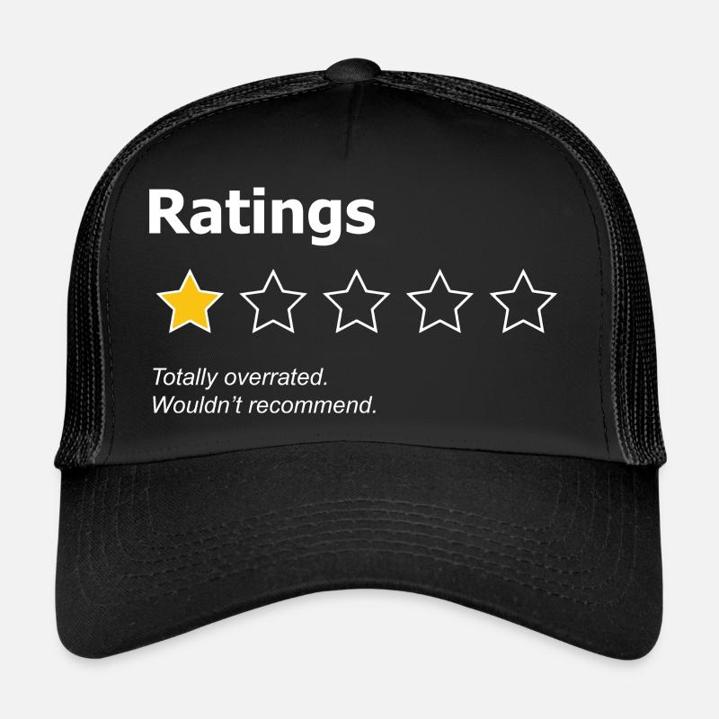 Des notes totalement surestimées - Casquette trucker  - noir/noir