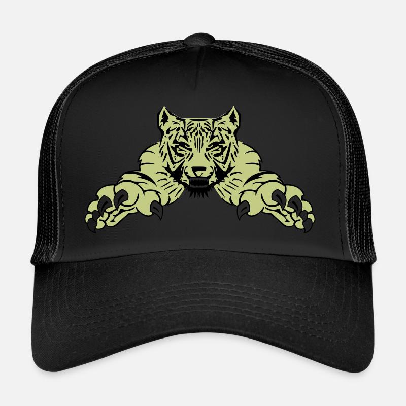 tiger attack Trucker Cap