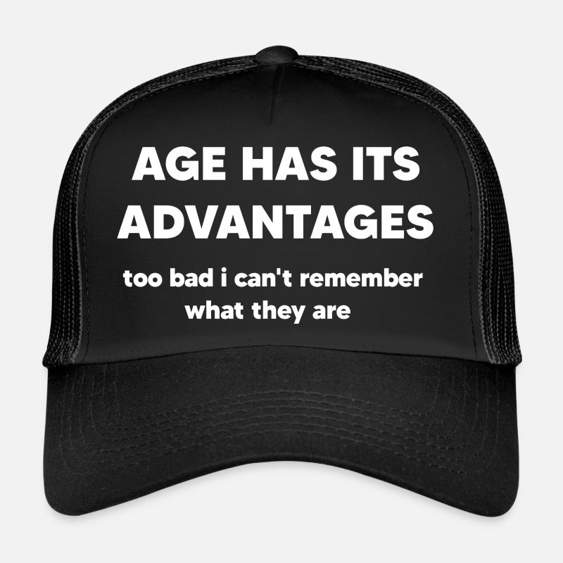 Age has its advantages - Trucker Cap - black/black