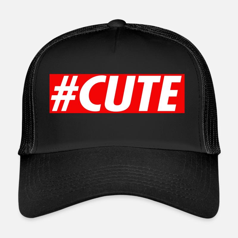 #CUTE - Trucker Cap - Schwarz/Schwarz