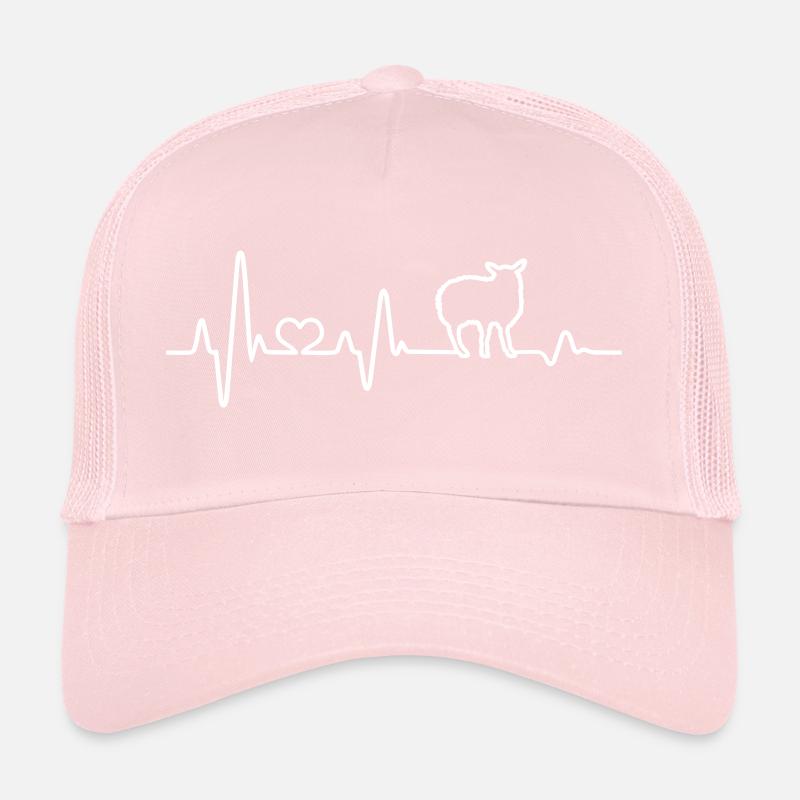 Schaf Herzschlag Schäfer Geschenkidee Schafbock Trucker Cap