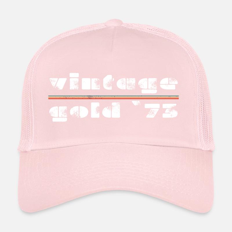cool retro vintage 70s design Trucker Cap