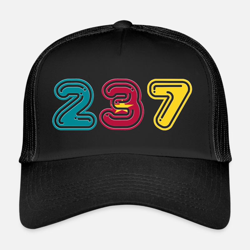 TEAM 237 CAMEROUN - Casquette trucker  - noir/noir