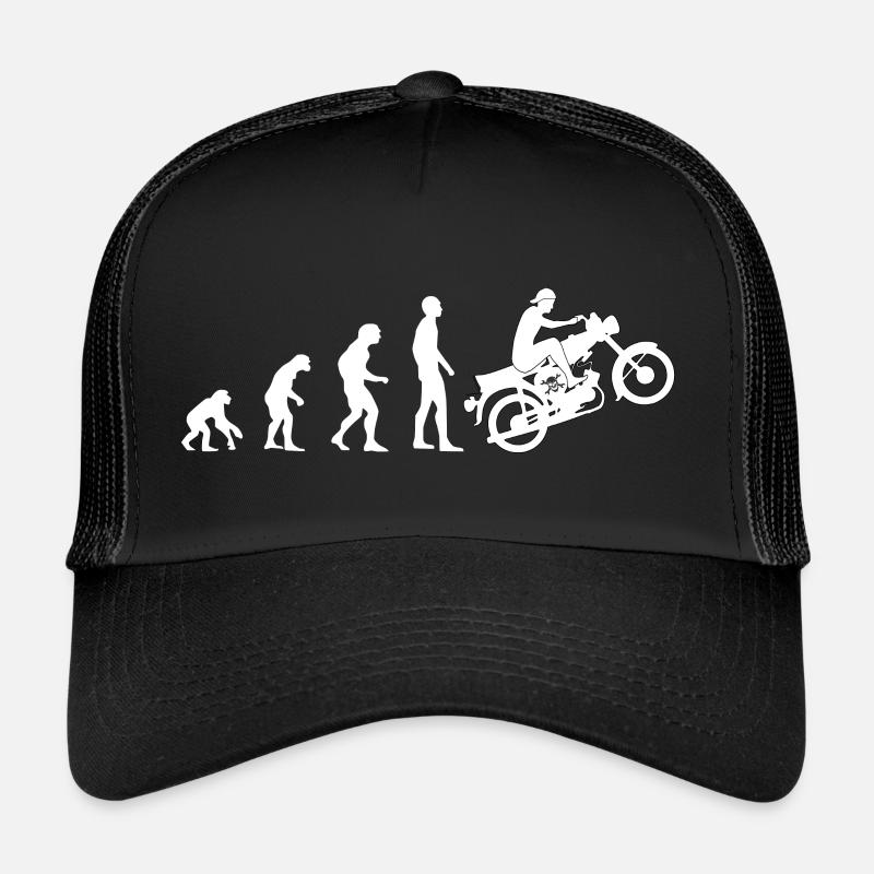 Ostmoped Simme S51 Evolution DDR - Trucker Cap - Schwarz/Schwarz