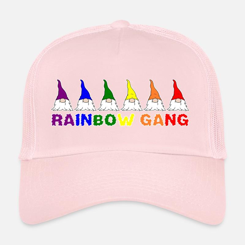 Imp dwarf rainbow gear funny cute Trucker Cap