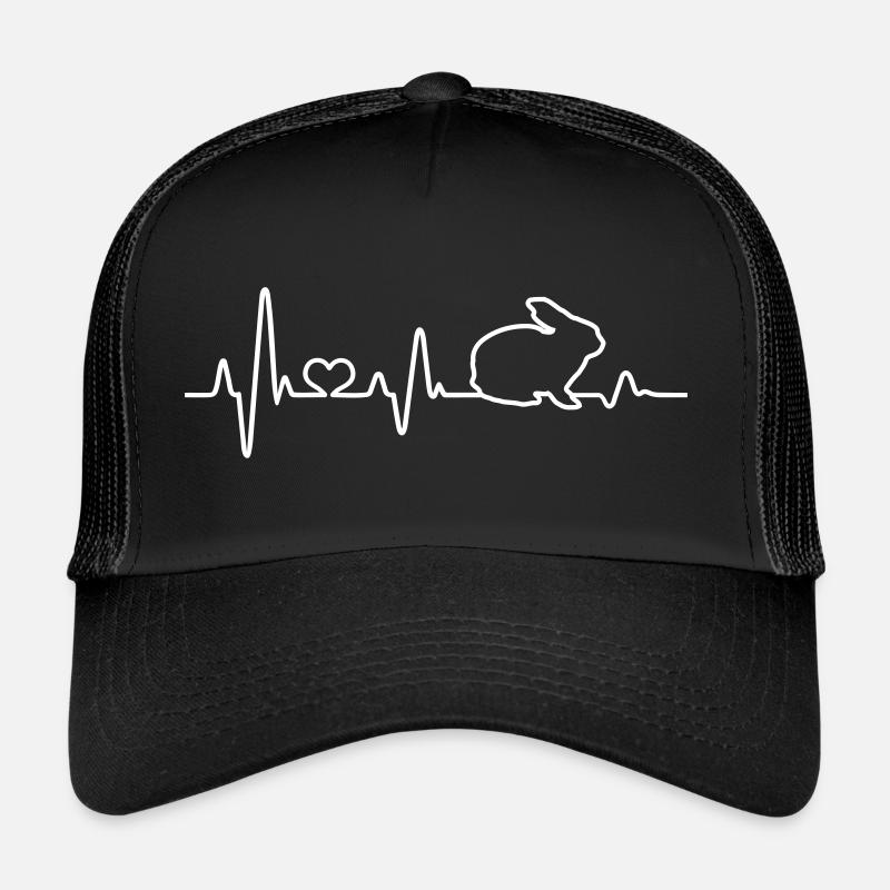 Rabbit Heartbeat Rabbit Heart Rate Rabbit Trucker Cap