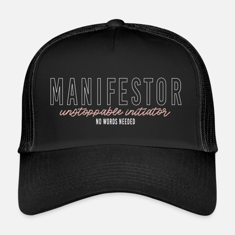 MANIFESTOR No Words Needed Trucker Cap